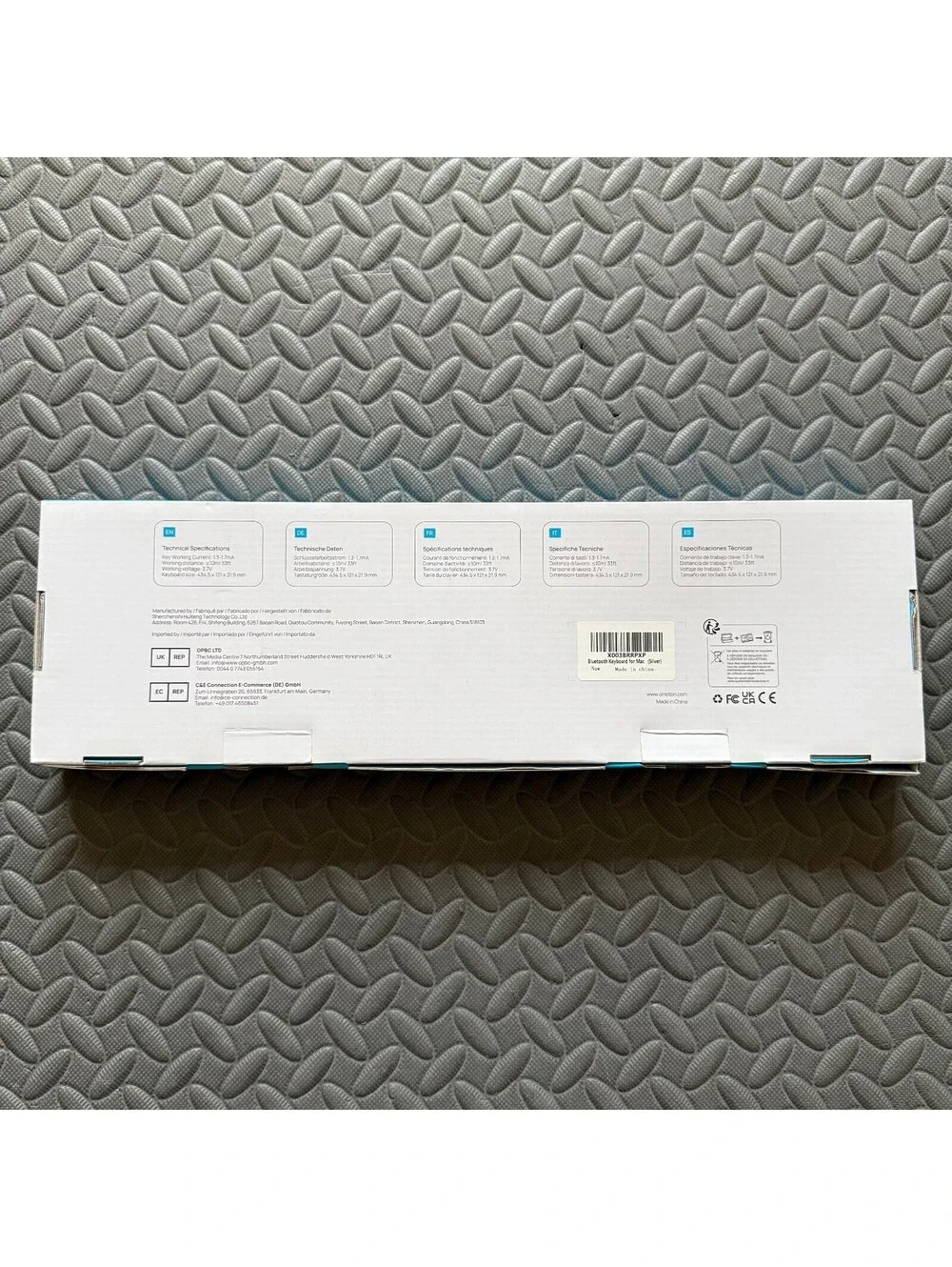 Omoton KB515 Full Size Wireless Keyboard White